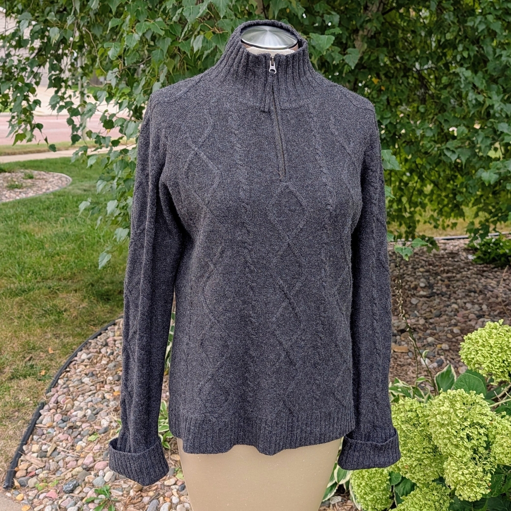 HORNY TOAD 1/4 zip pullover sweater L